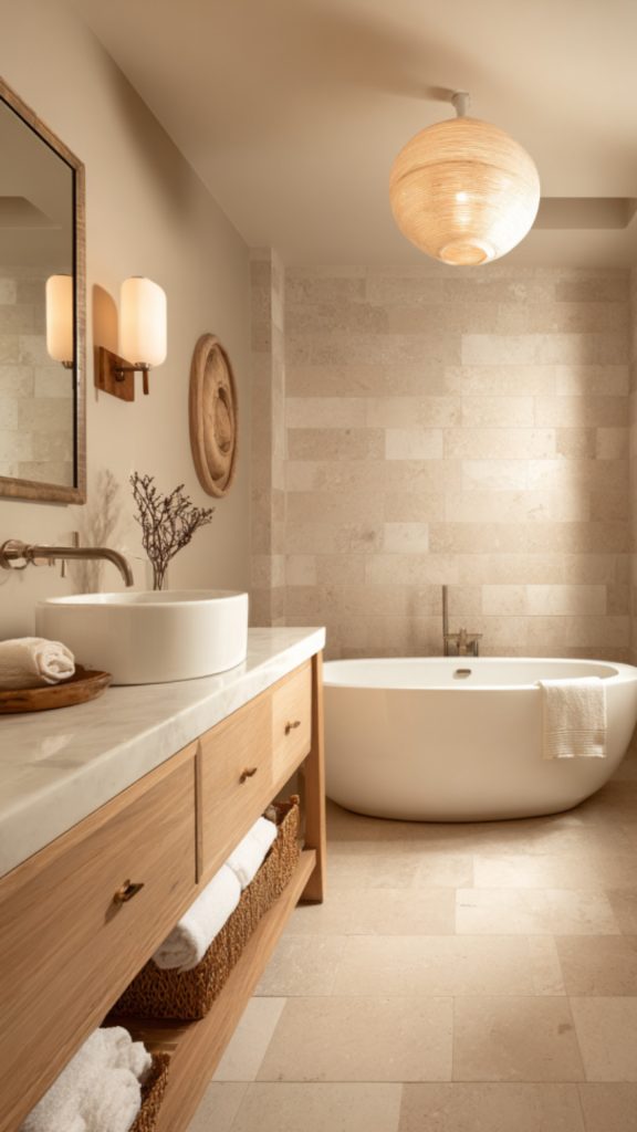 Serene Spaces: 11 Neutral Bathroom Inspirations