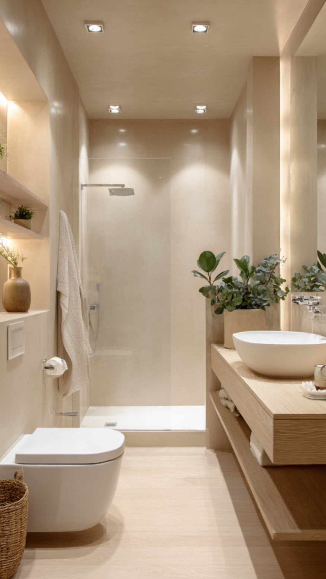 Girly Minimalist Bathroom