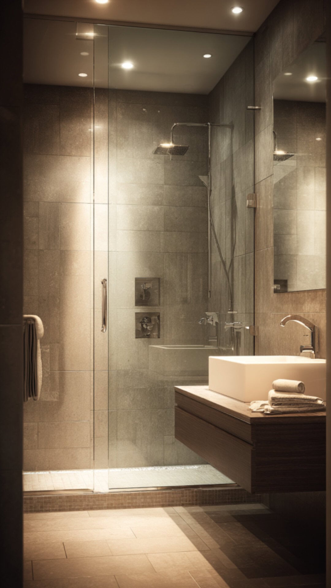 10. Modern Bathroom with Wet Room