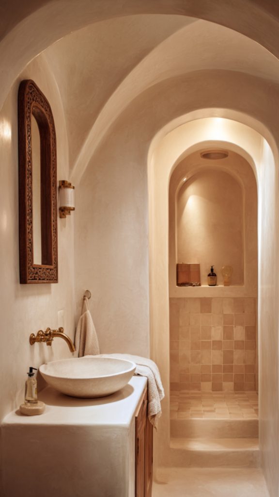 Small Moroccan Bathroom
