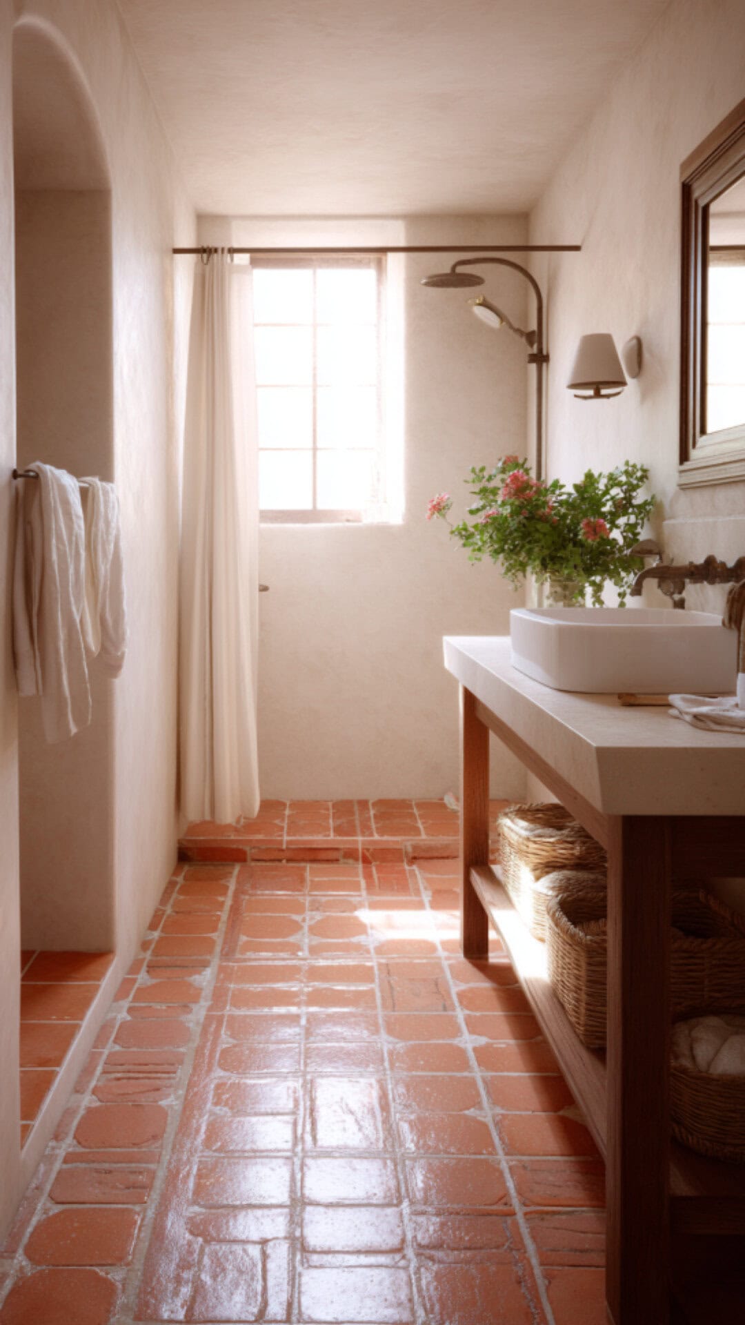 Terracotta Spanish Bathroom
