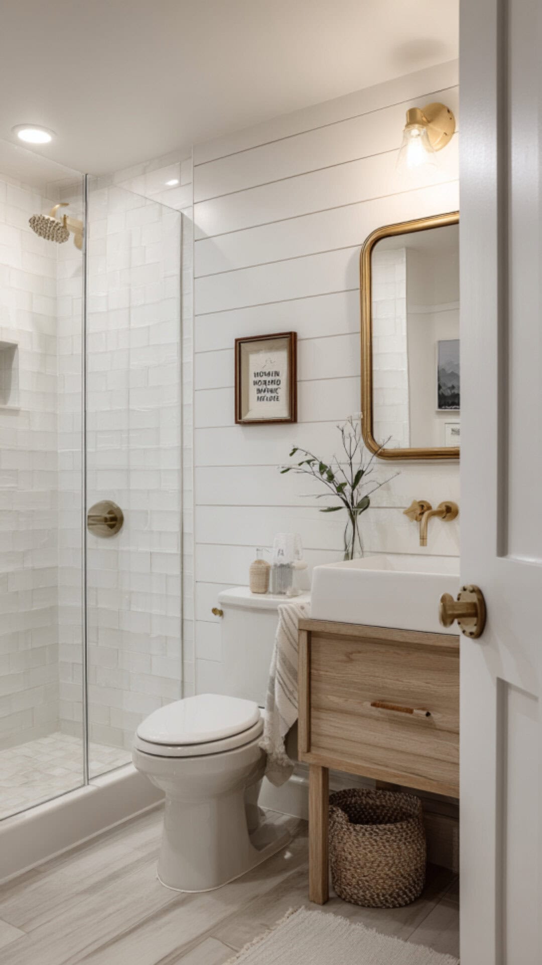 White Cottage Bathroom