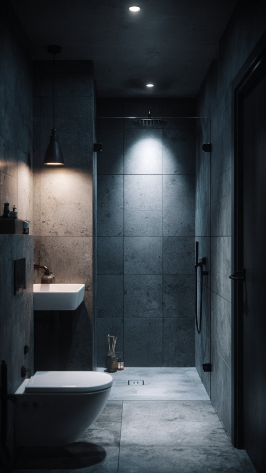  Dark Grey Bathroom
