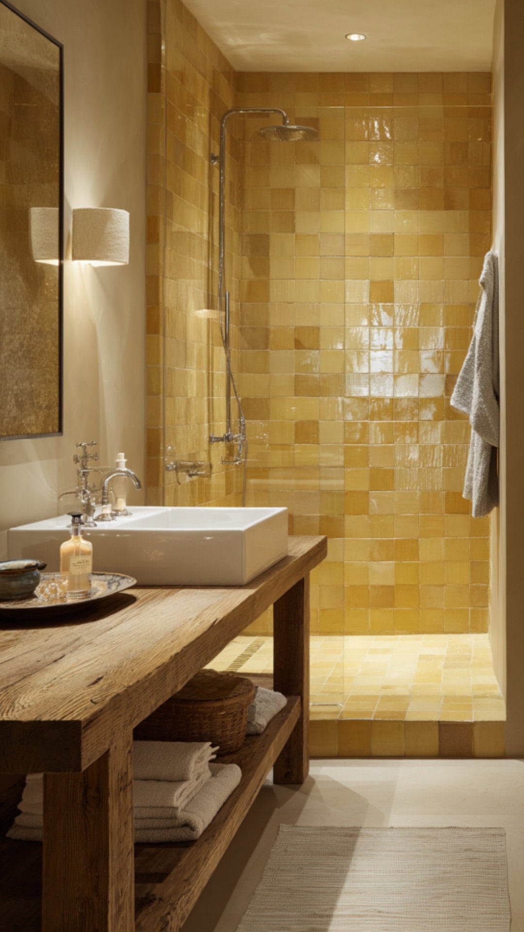 Mustard Yellow Bathroom