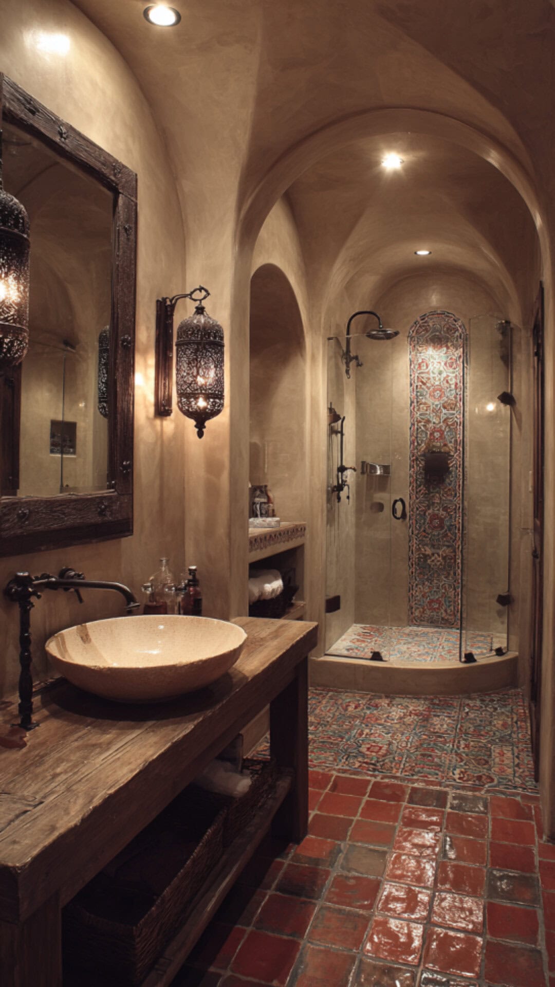 Mediterranean Spanish Bathroom