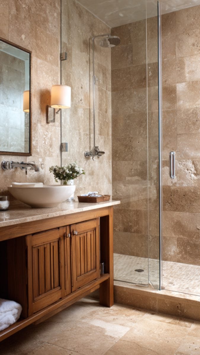 10 Stylish Travertine Bathroom Ideas for Every Home - Glamorous Place