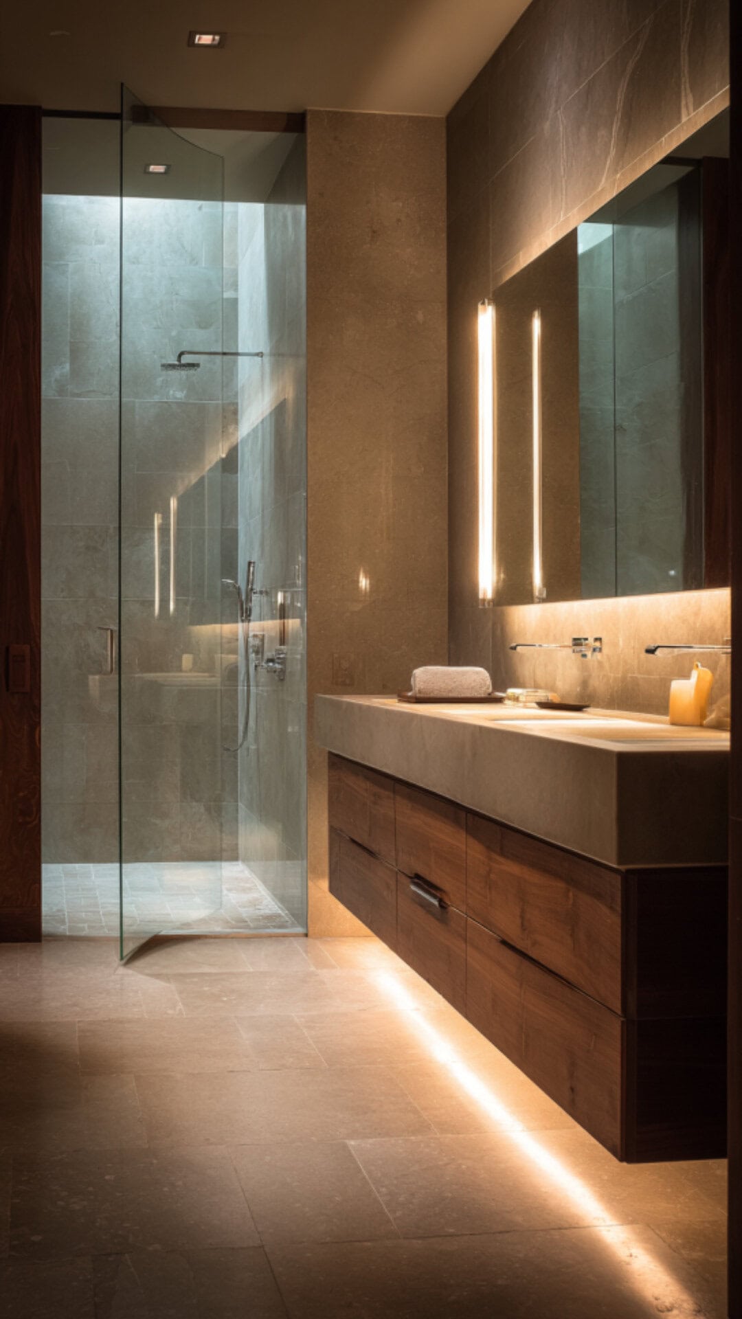 2. Modern Neutral Bathroom for Sleek Sophistication