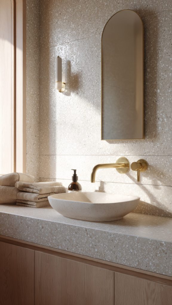 11 Terrazzo Bathroom Ideas to Inspire You - Glamorous Place