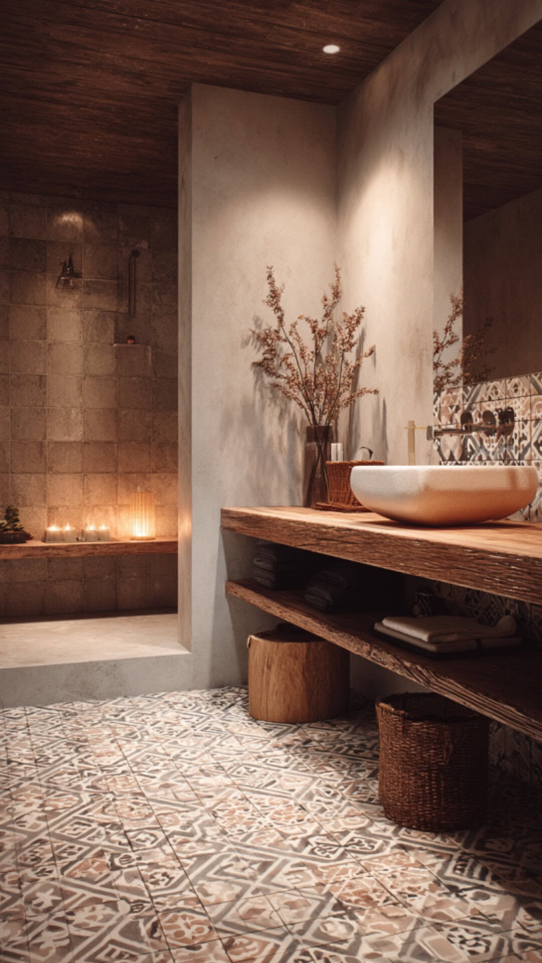 Rustic Boho Bathroom