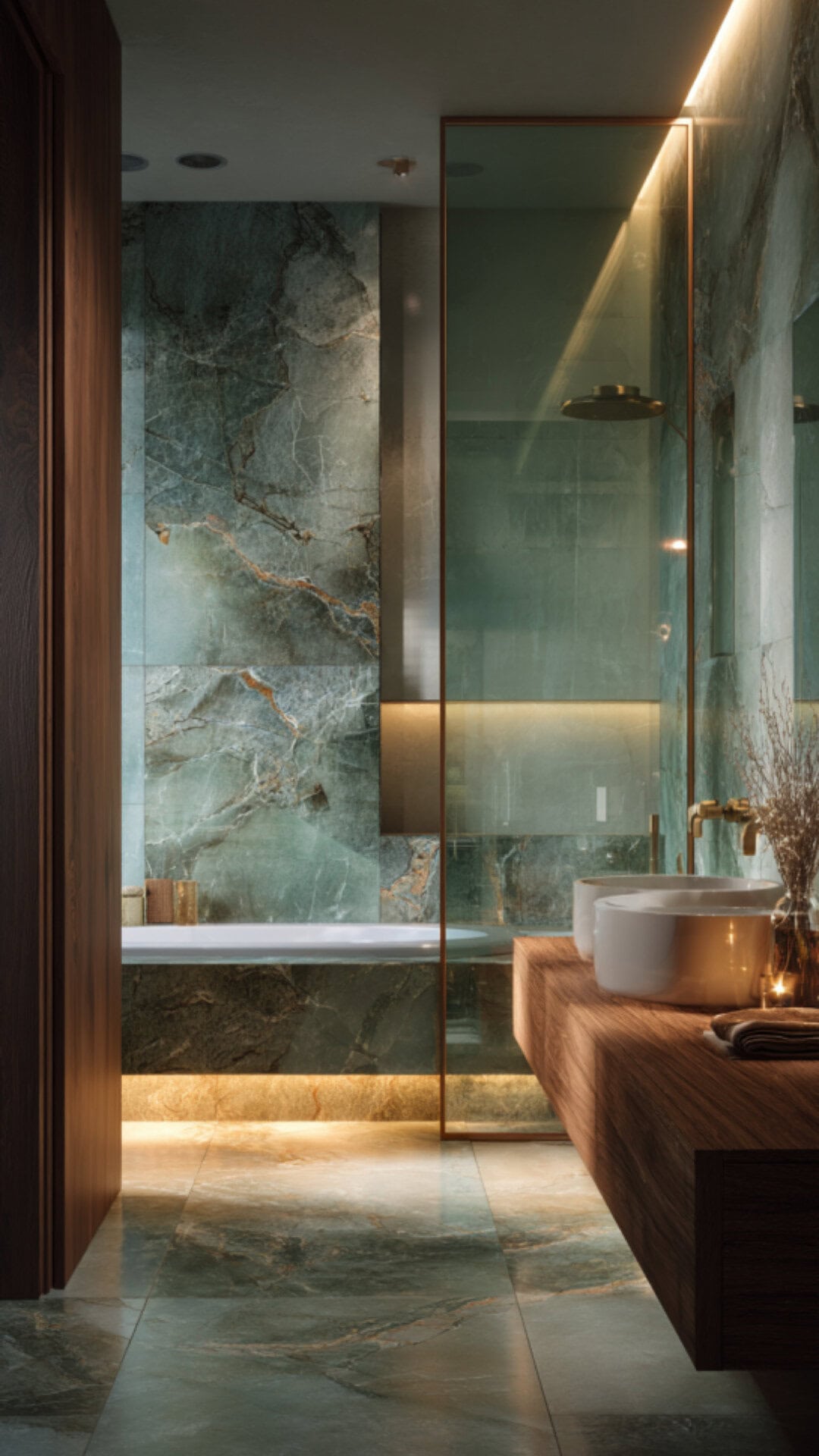 Green Marble Bathroom