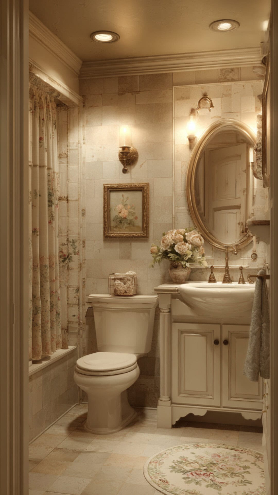 French Country Cottage Bathroom