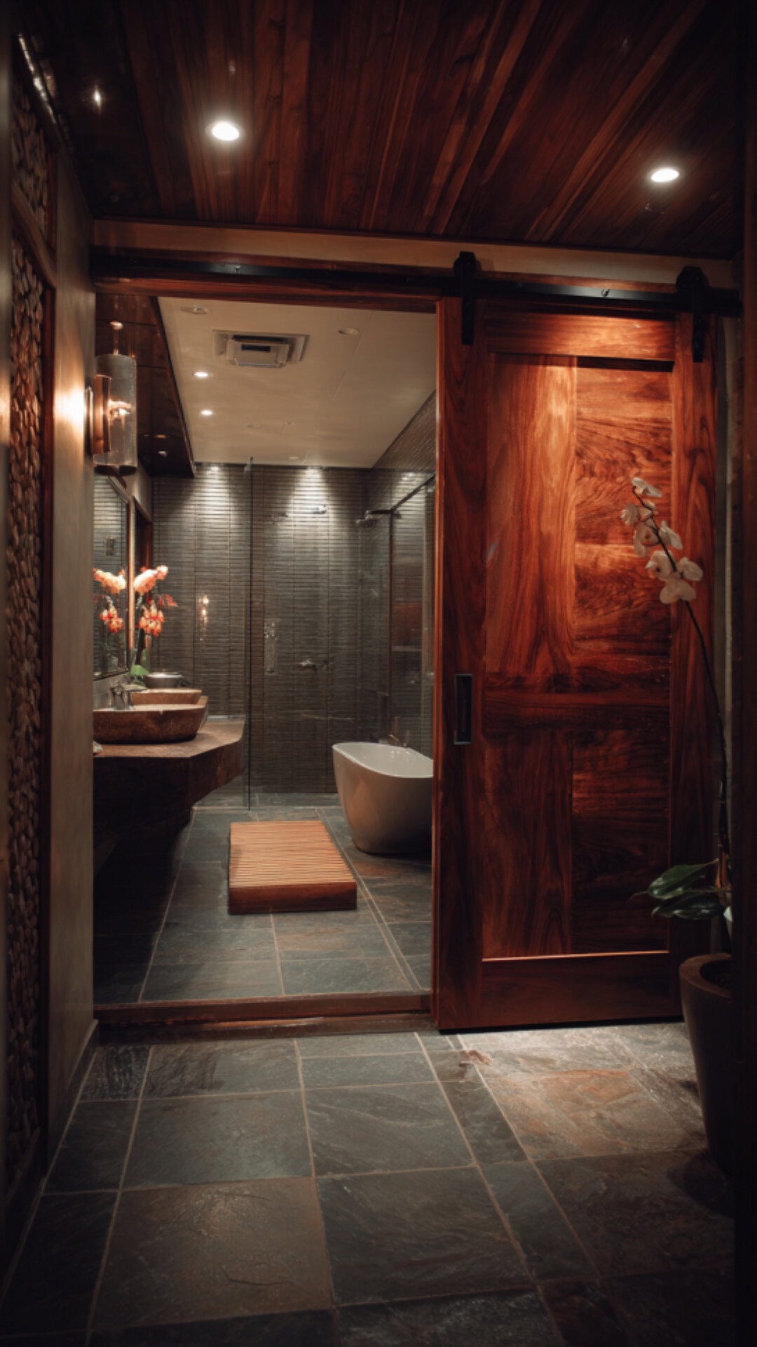 2. Sliding Bathroom Door for Space-Saving Style