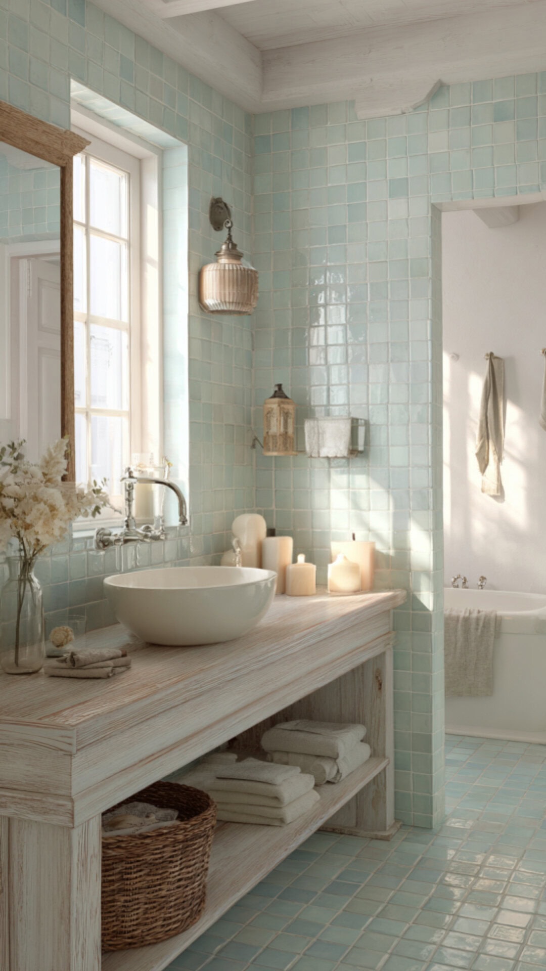 Cottage Coastal Bathroom