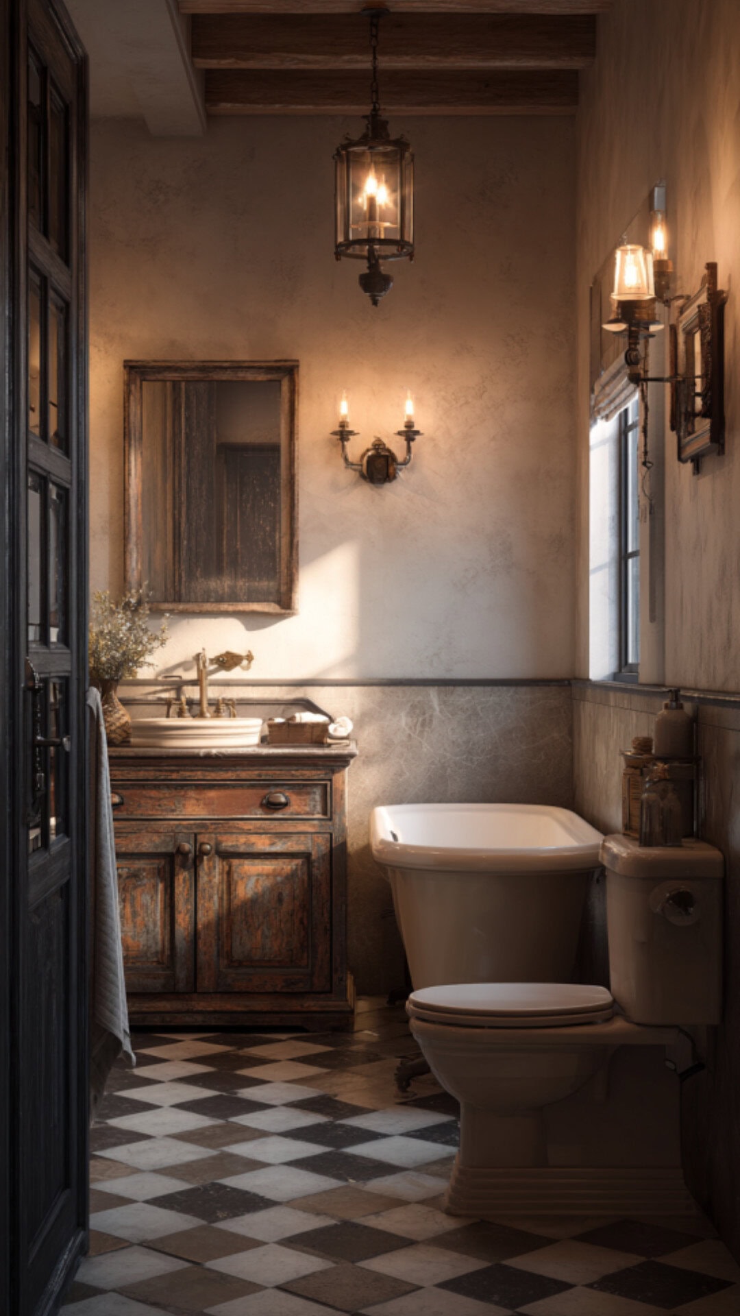 Rustic Country Bathroom