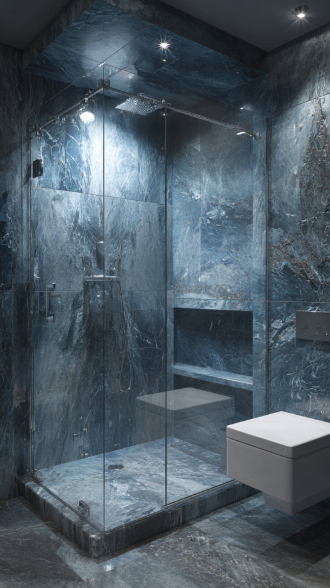 Blue Marble Bathroom