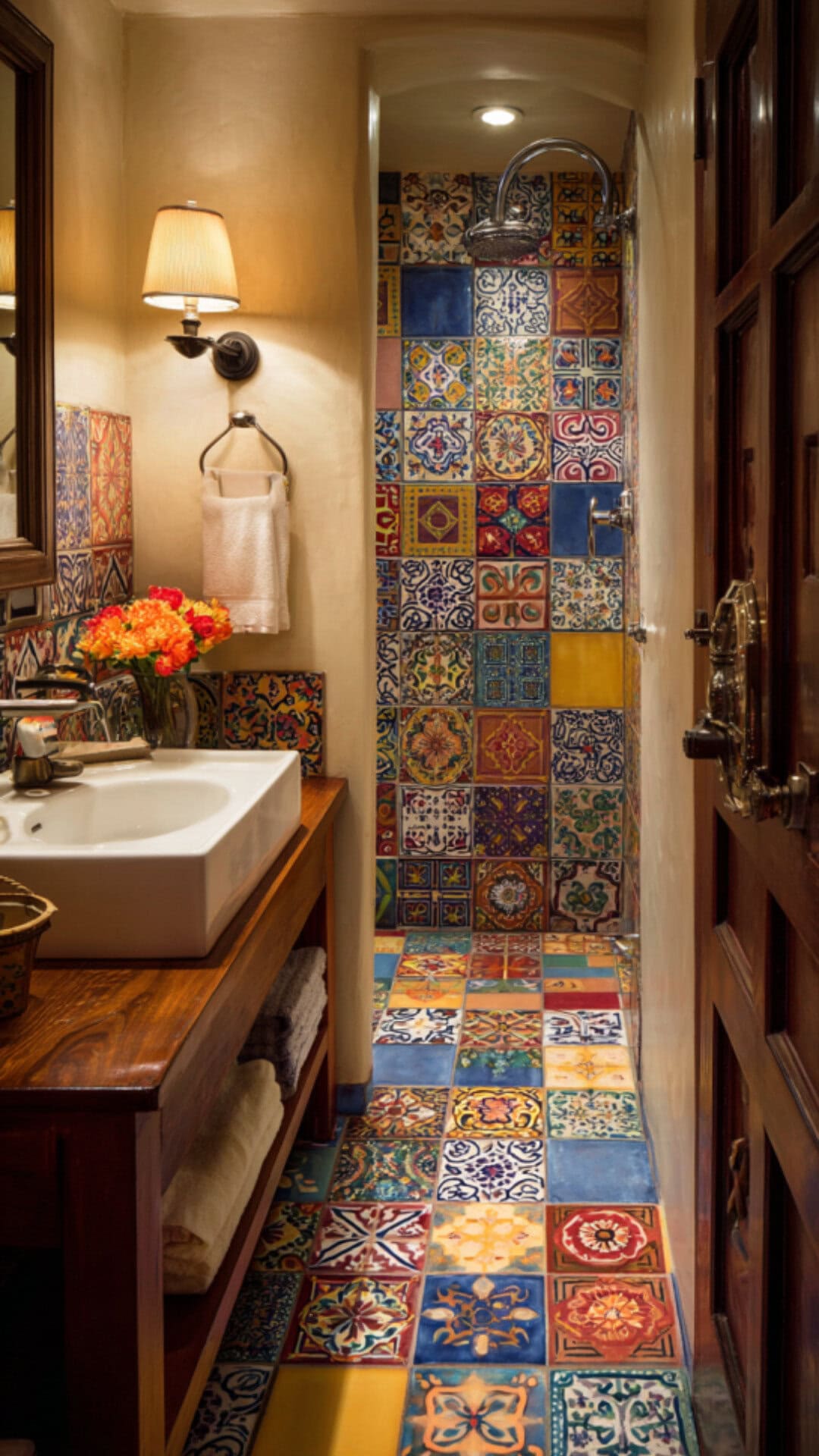 Mexican Spanish Bathroom