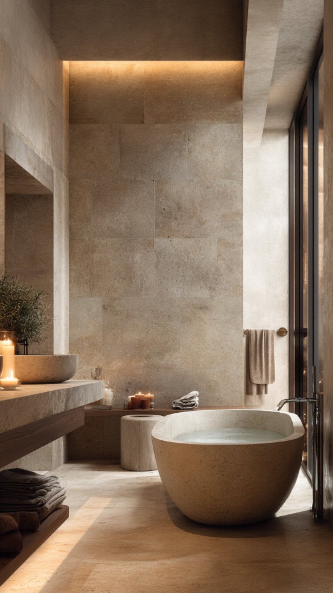 4. Bathroom with Stone Sink