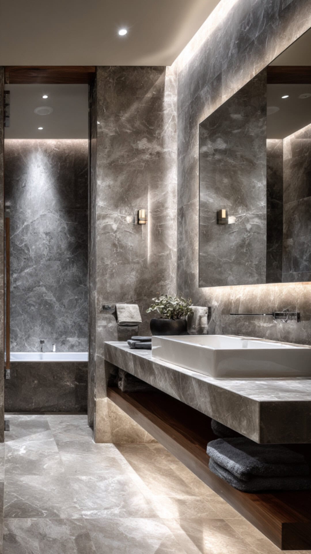 Grey Marble Bathroom
