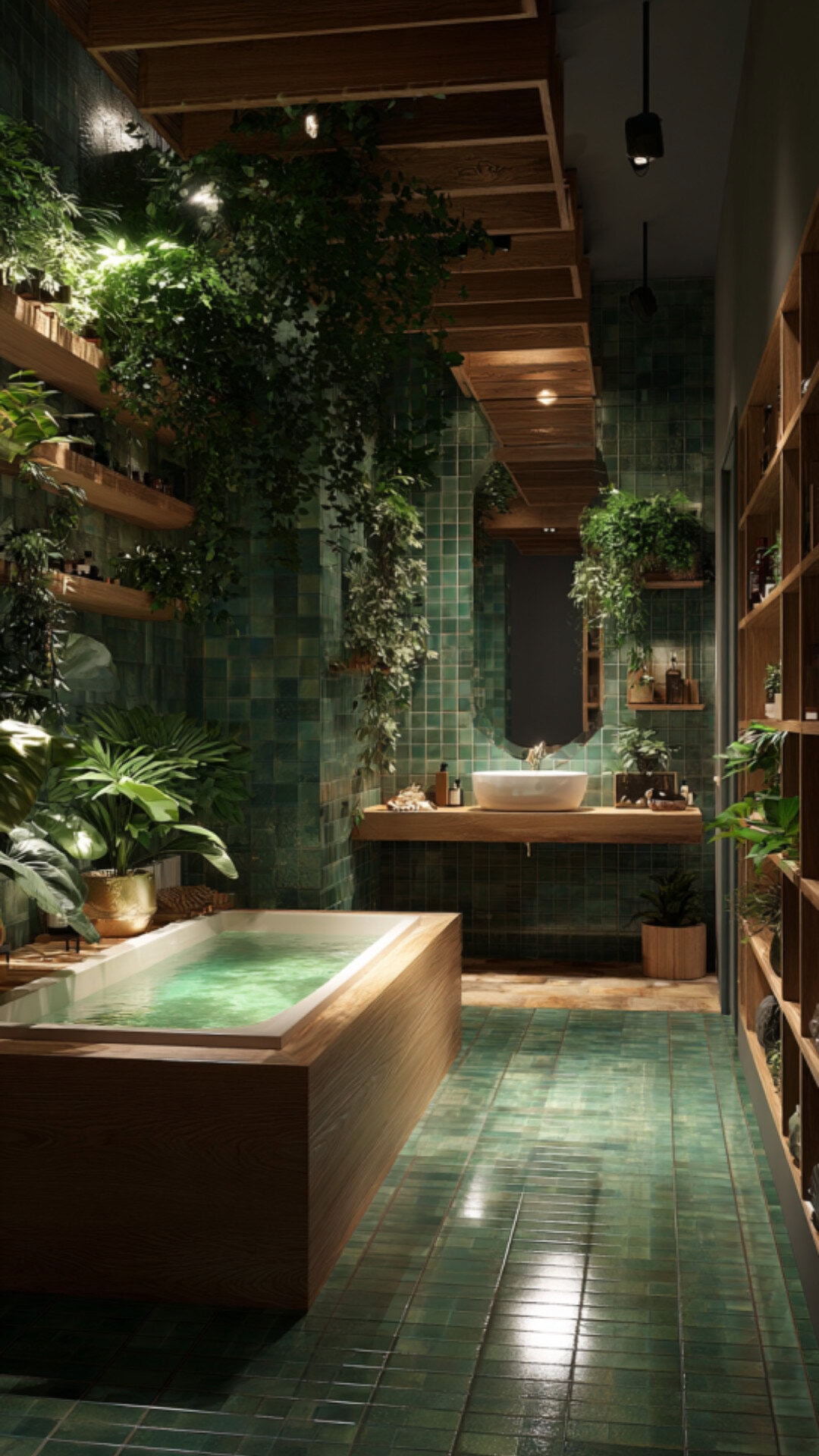Spa Bathroom Green
