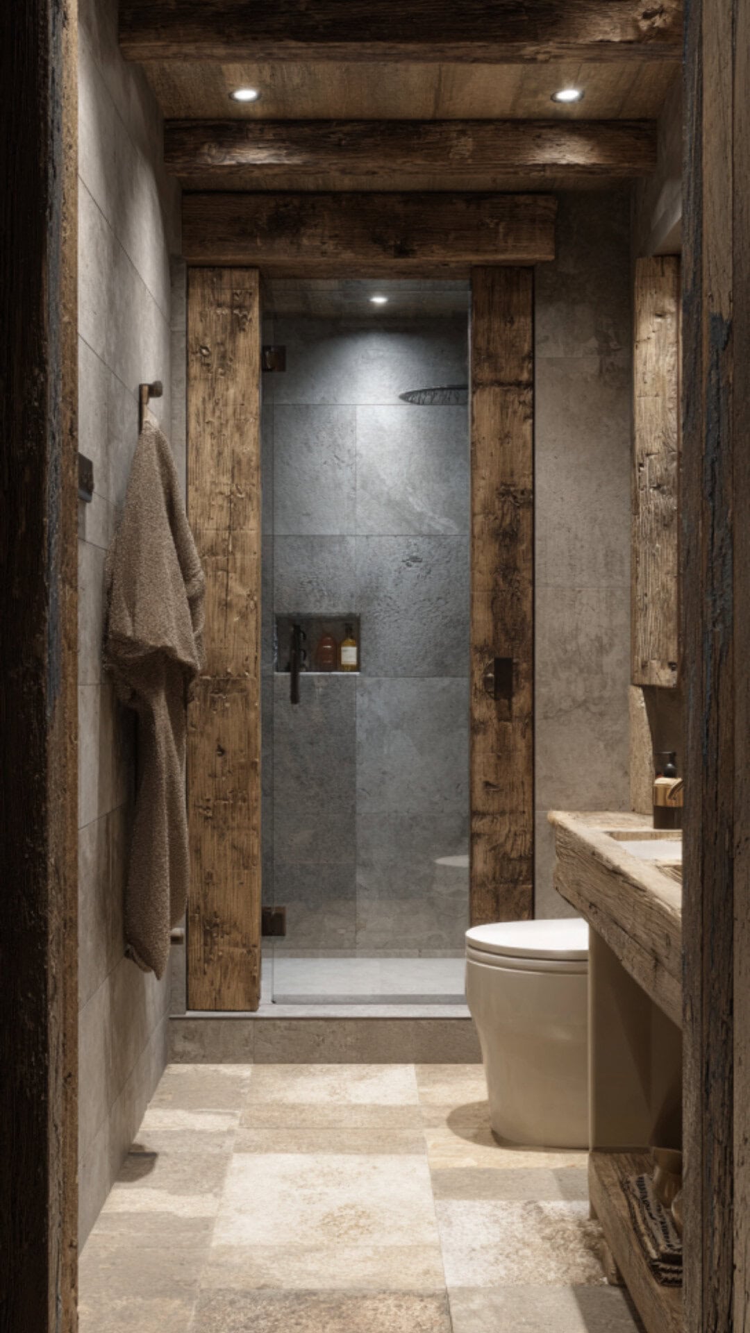 Rustic Scandinavian Bathroom