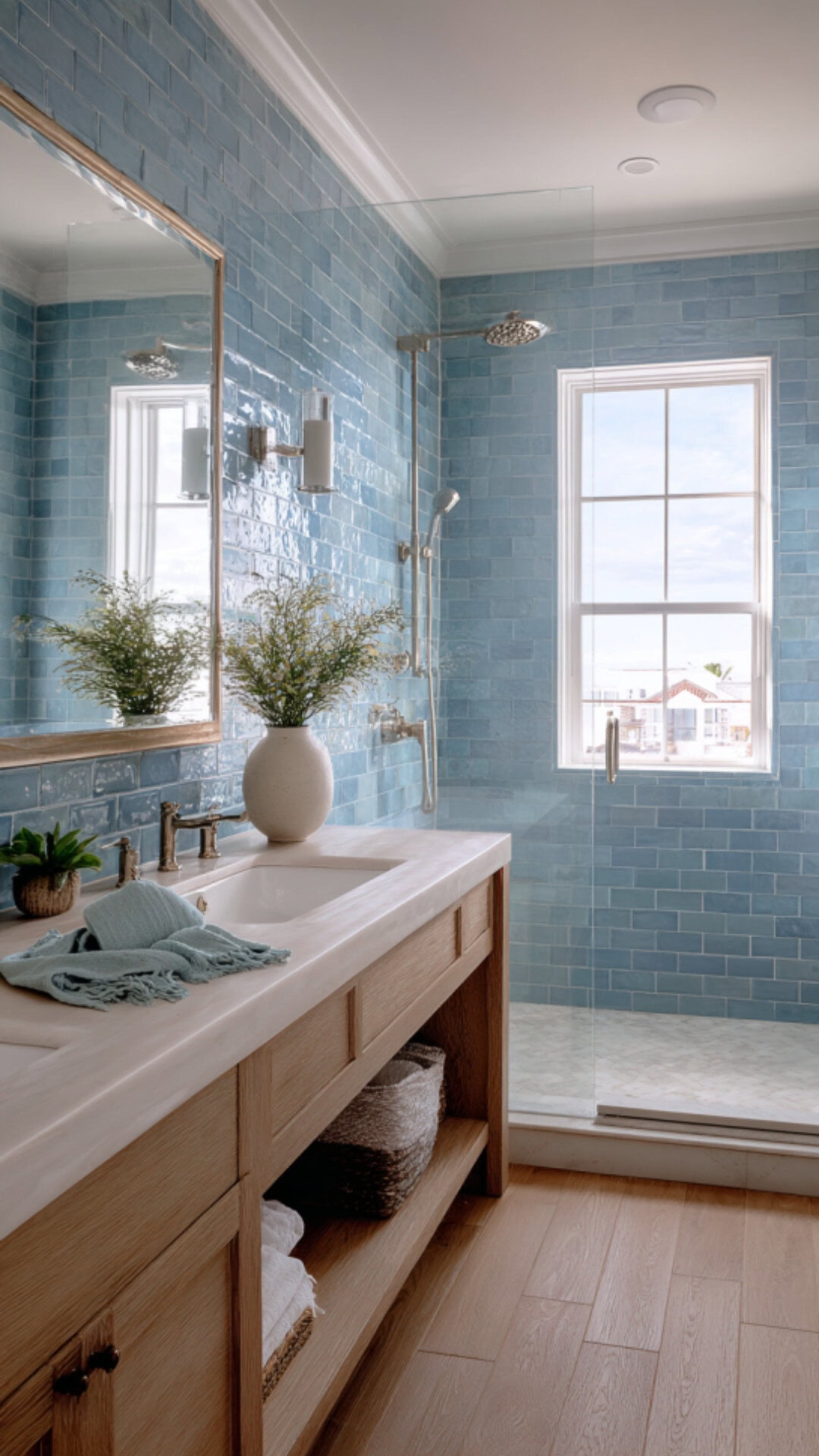 Blue Coastal Bathroom