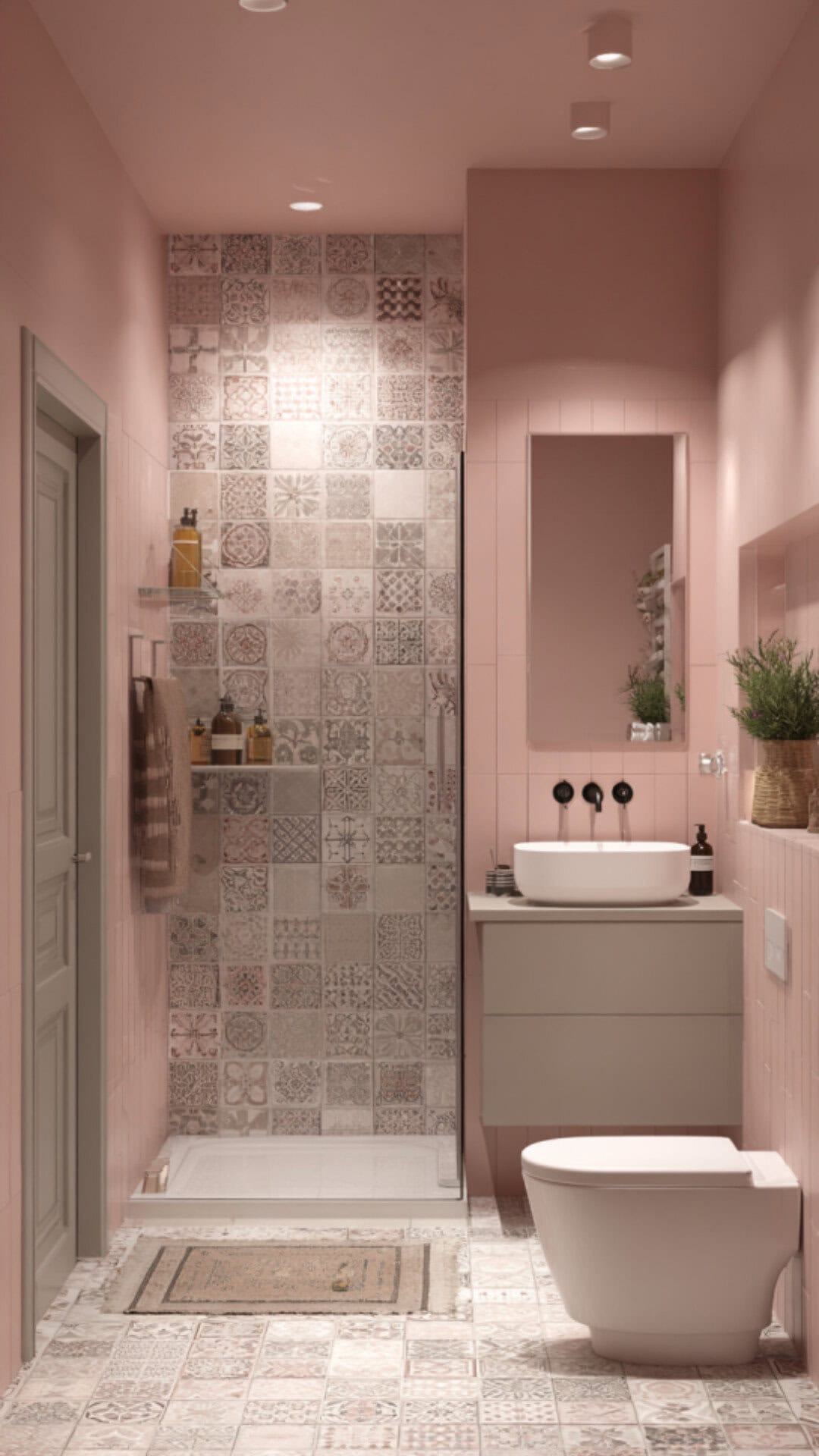 Dusty Pink Bathroom