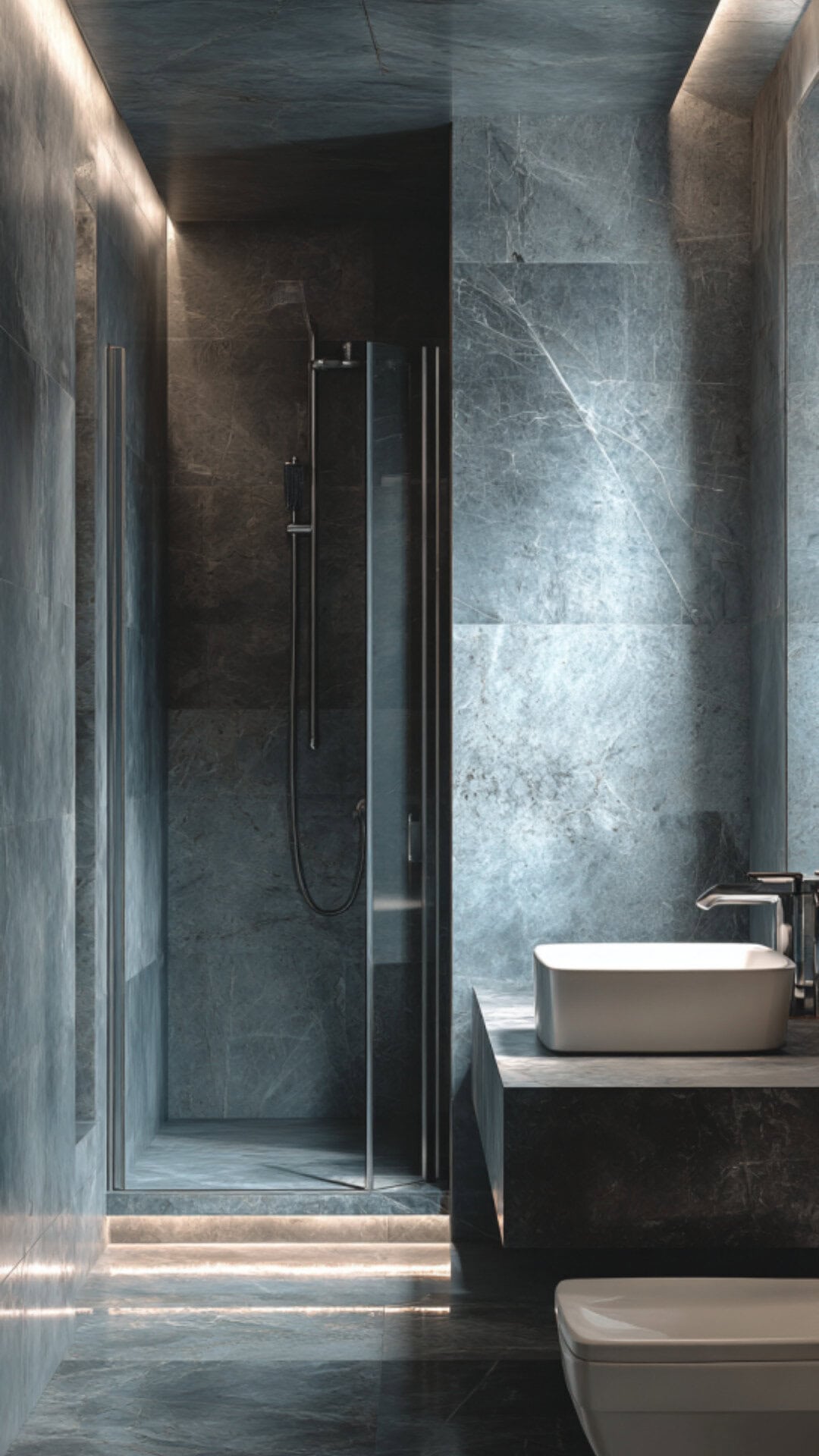 Grey Marble Bathroom