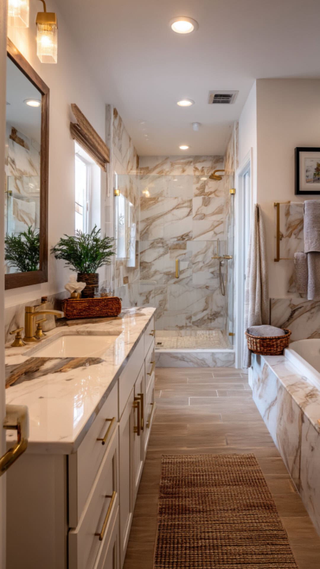6. Bathroom Counter Marble