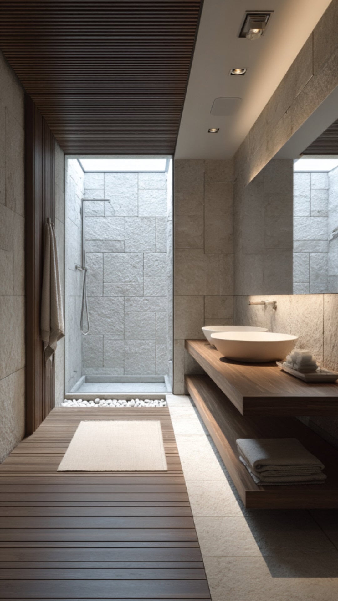6. Minimalist Japanese Bathroom with Pure Simplicity