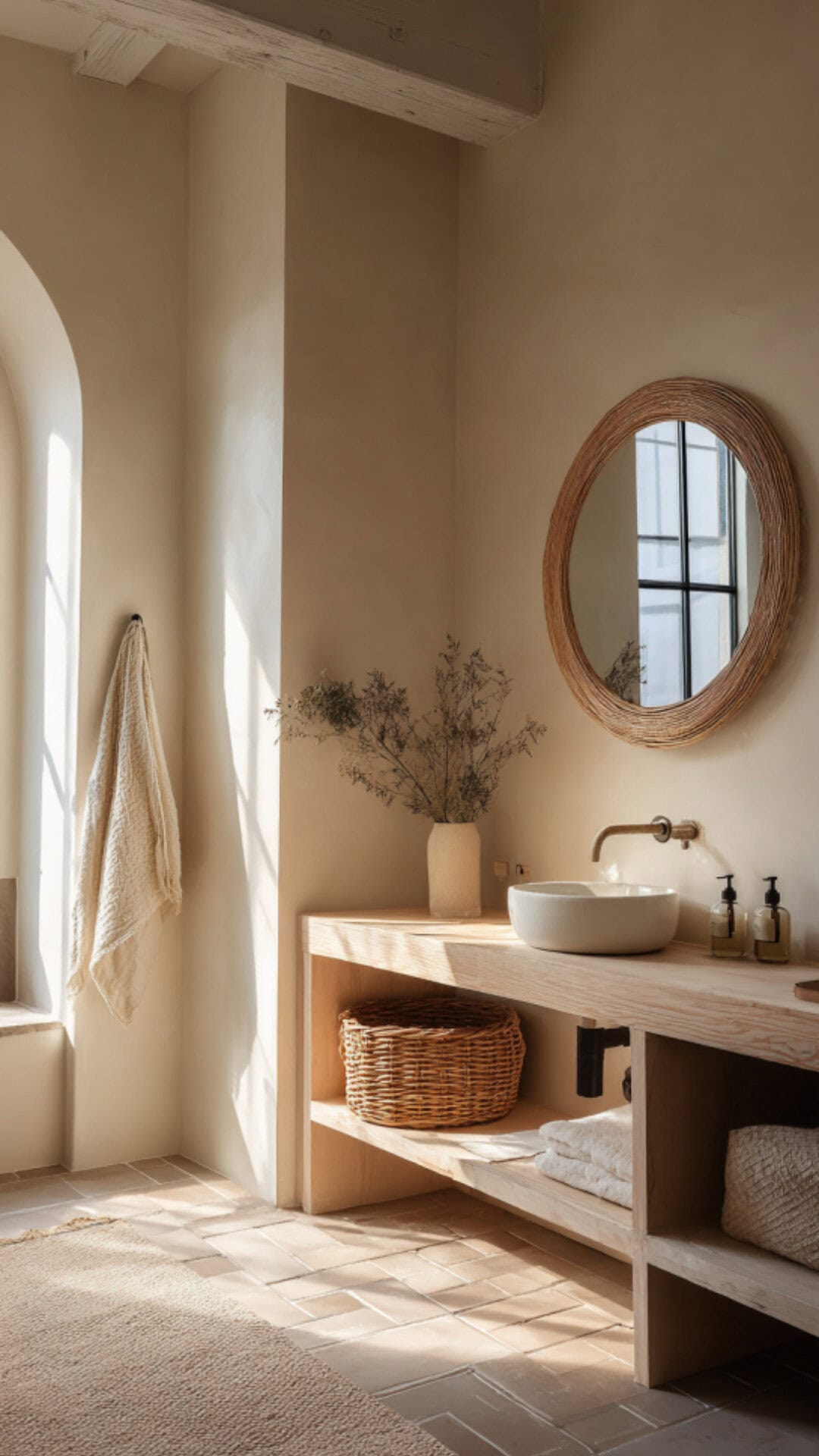 Boho Scandinavian Bathroom