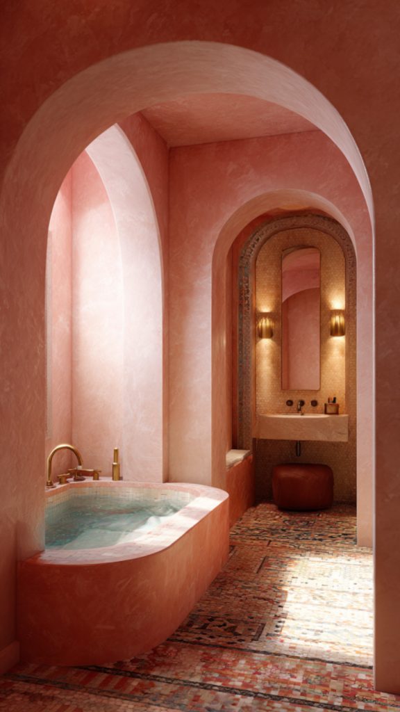 Pink Moroccan Bathroom