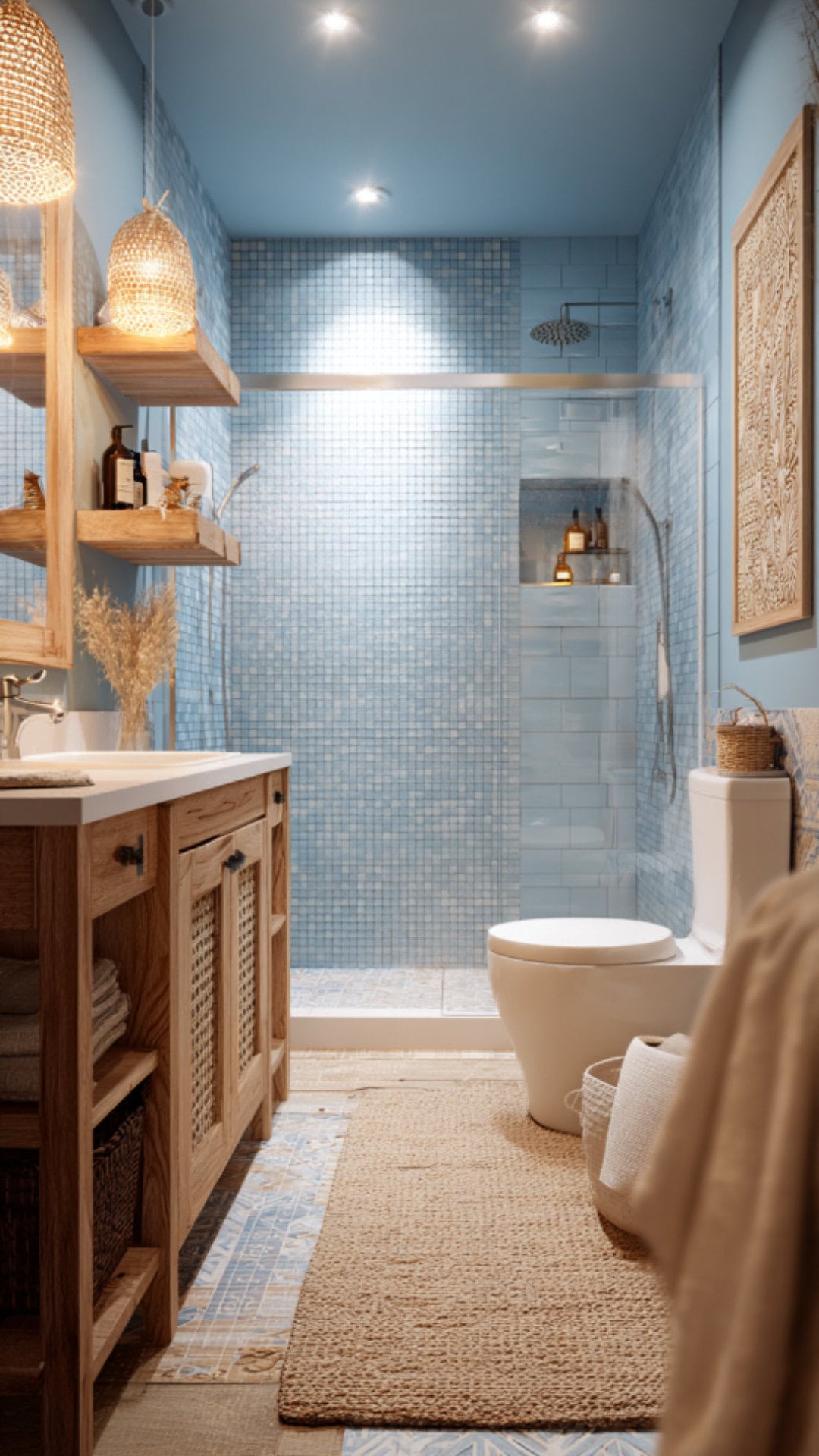 Boho Coastal Bathroom