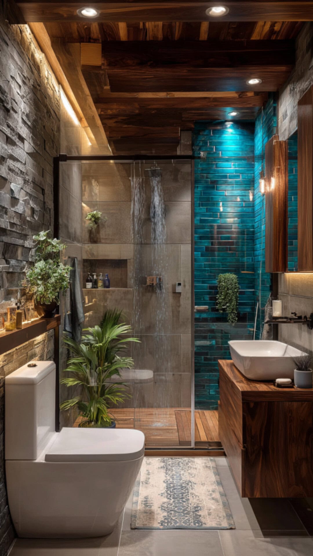 Coastal Masculine Bathroom