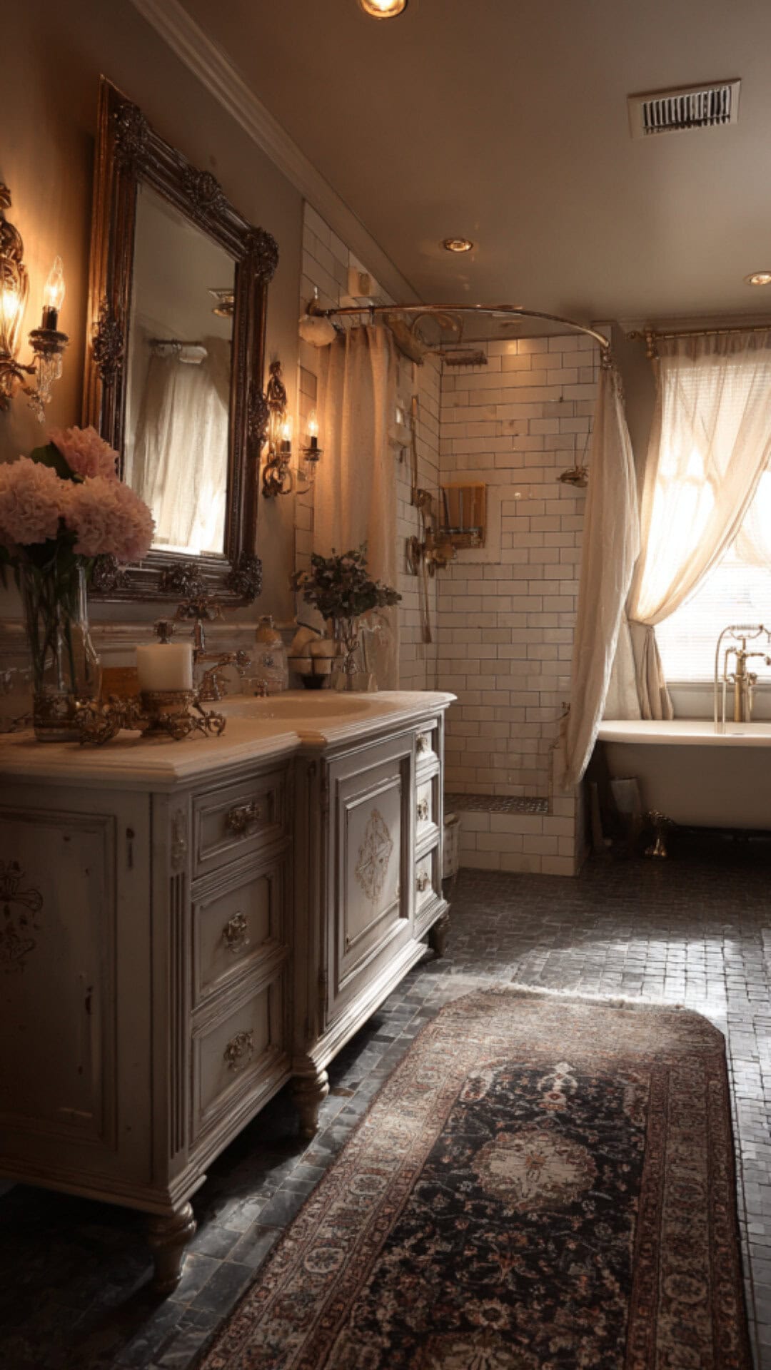 7. Bathroom Counter Vintage