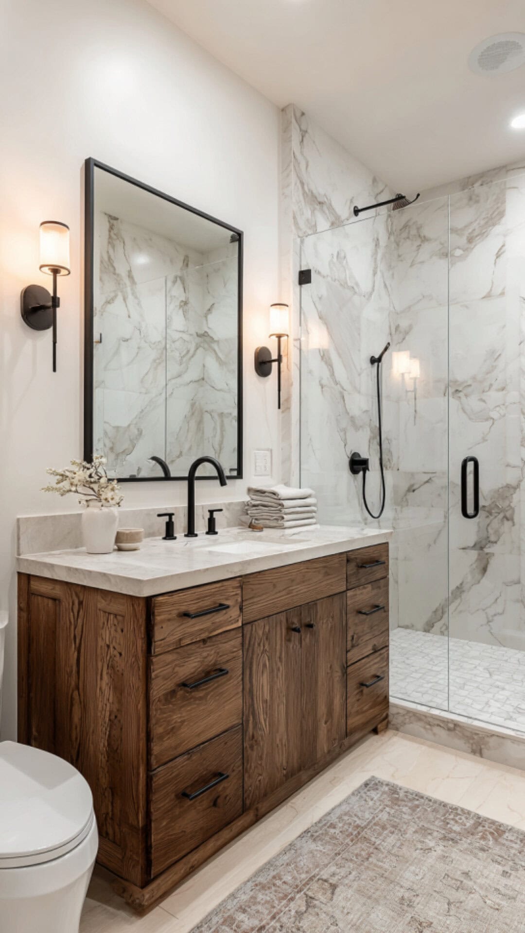 7. White and Brown Bathroom