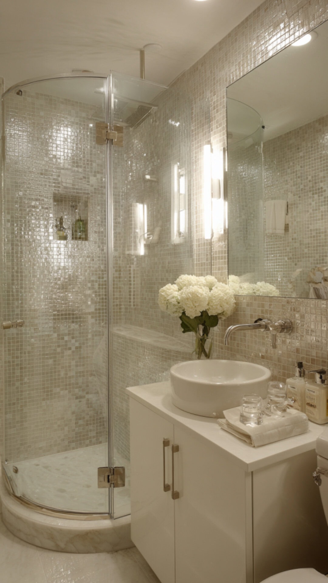 7. Small Neutral Bathroom for Compact Elegance