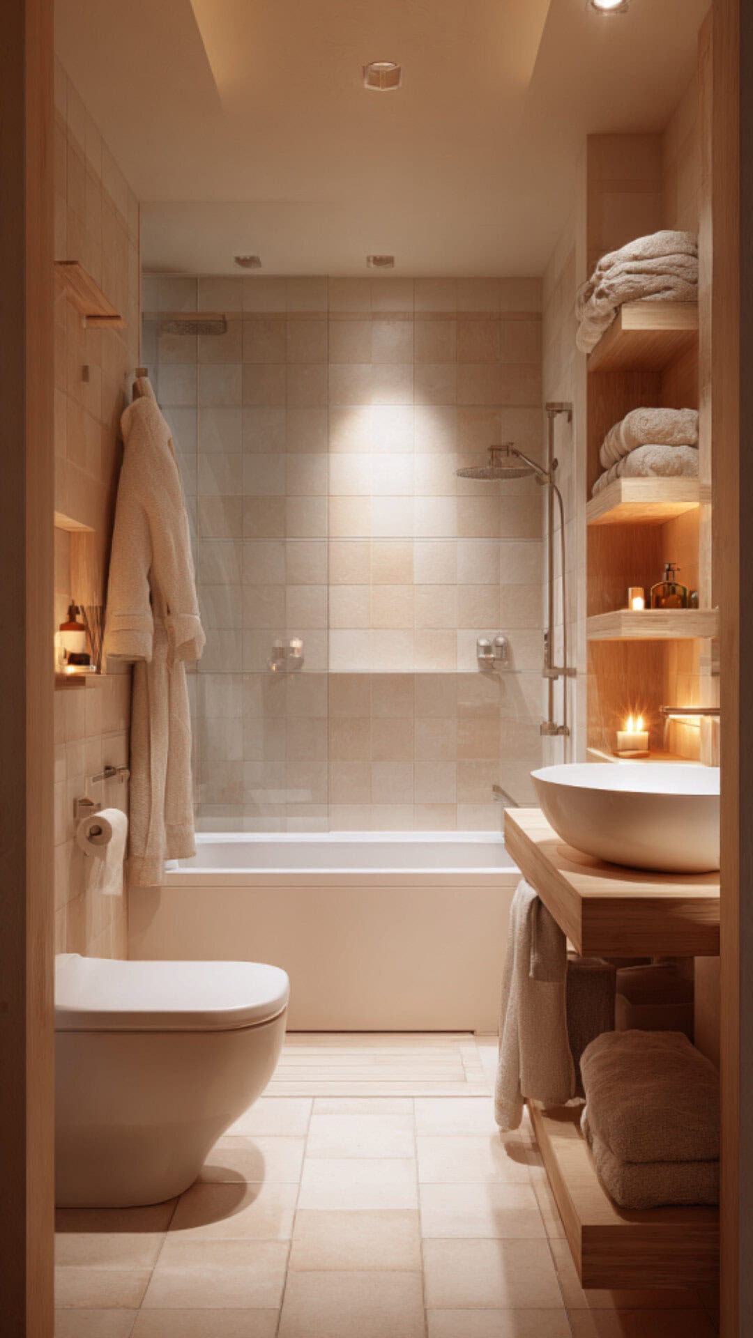 Cozy Scandinavian Bathroom