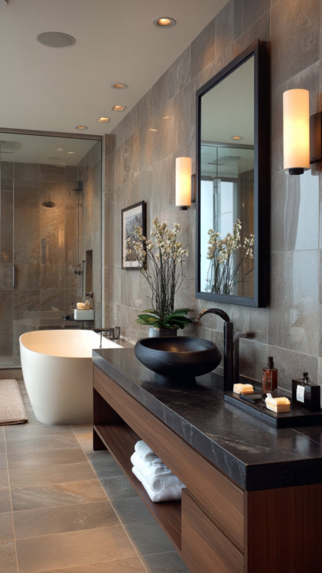 8. Bathroom Counter Dark