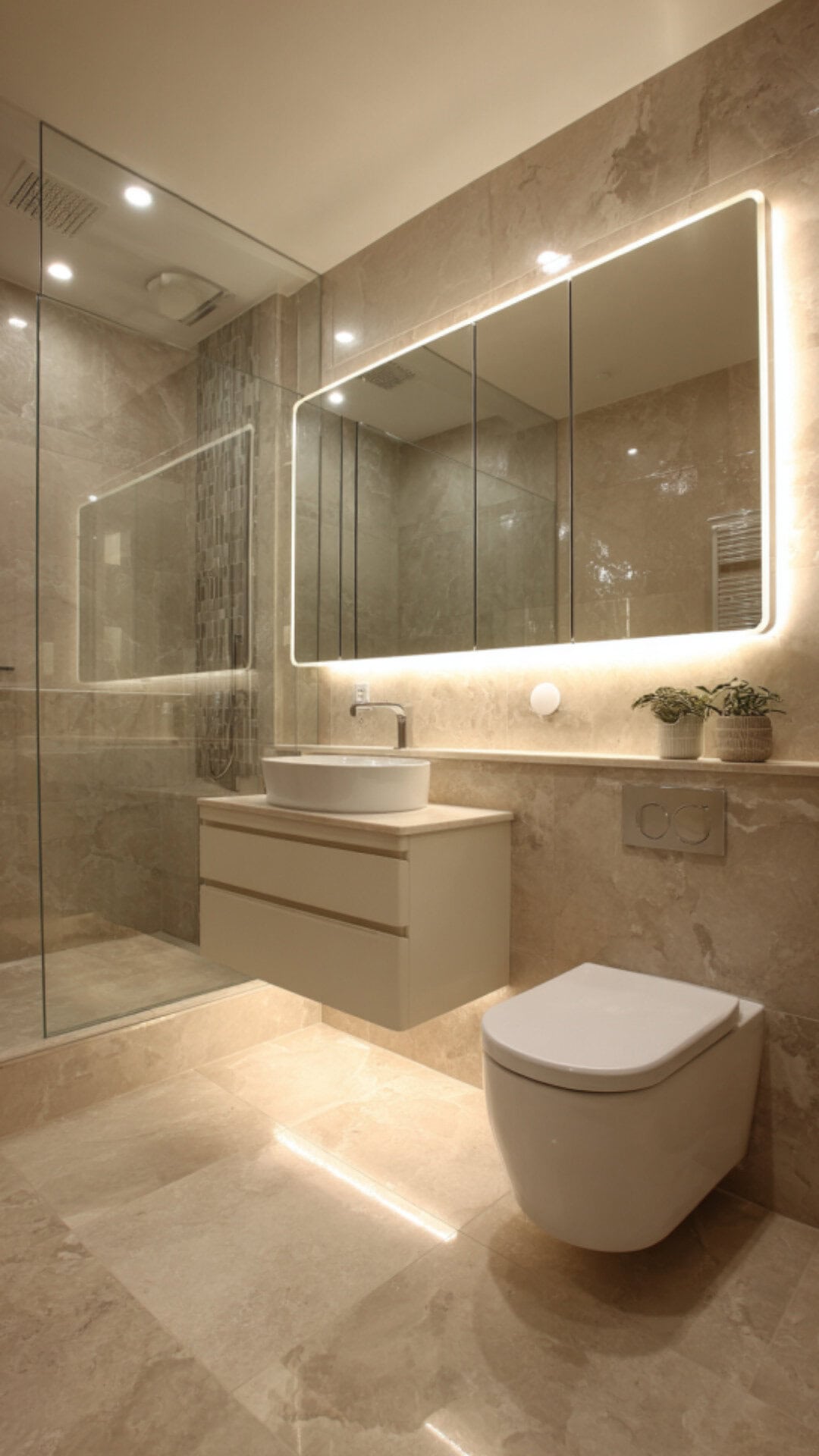 8. Modern Bathroom Shower with Minimalist Elegance