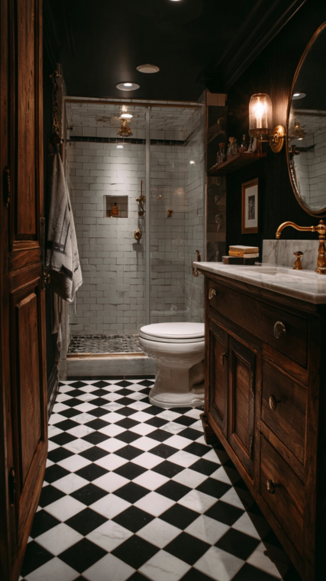 Vintage Masculine Bathroom