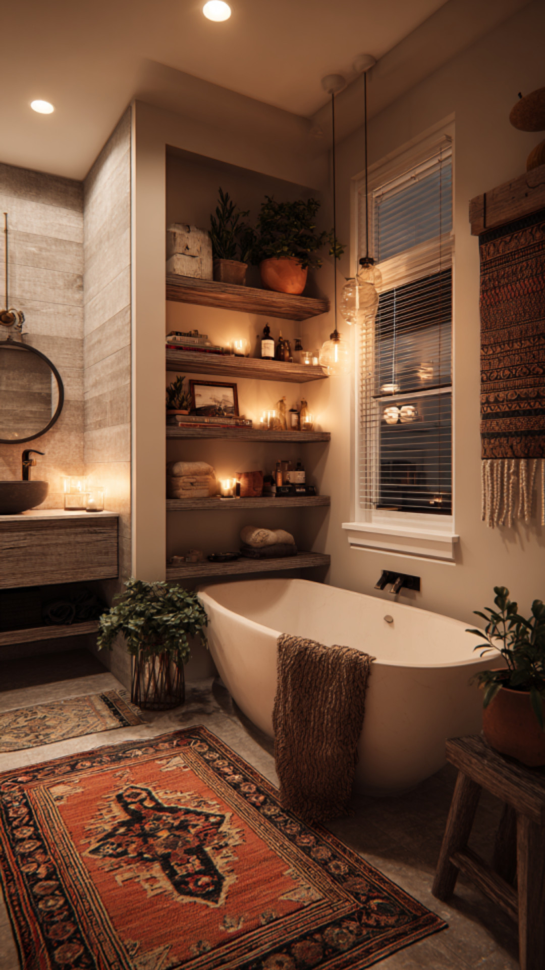 Spa Bathroom Boho