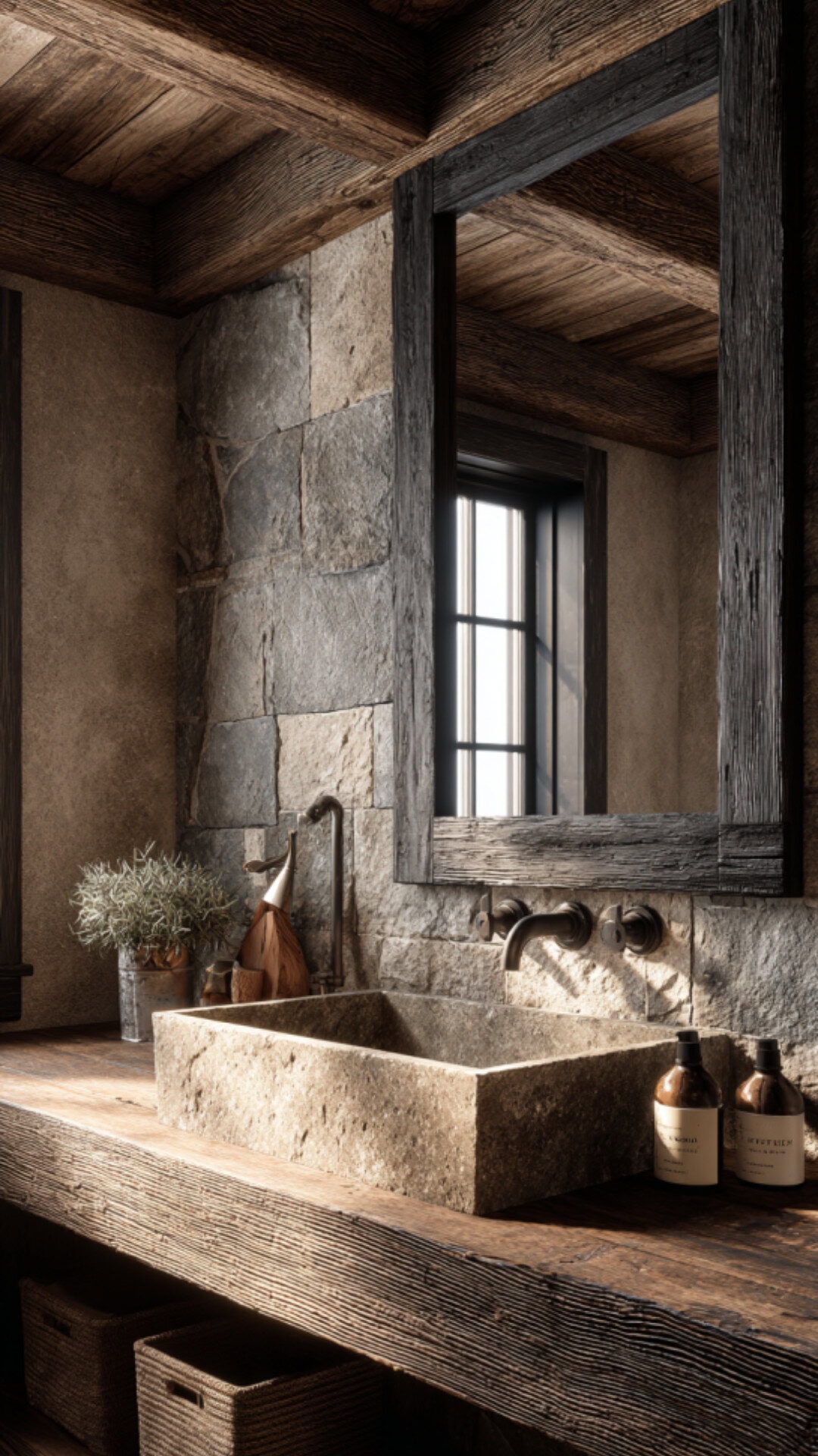 8. Bathroom Sink Rustic
