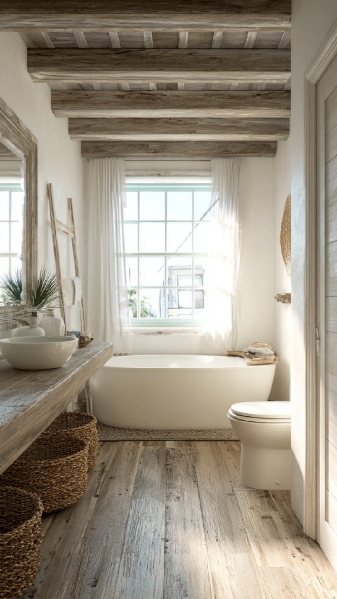 Rustic Beach Bathroom