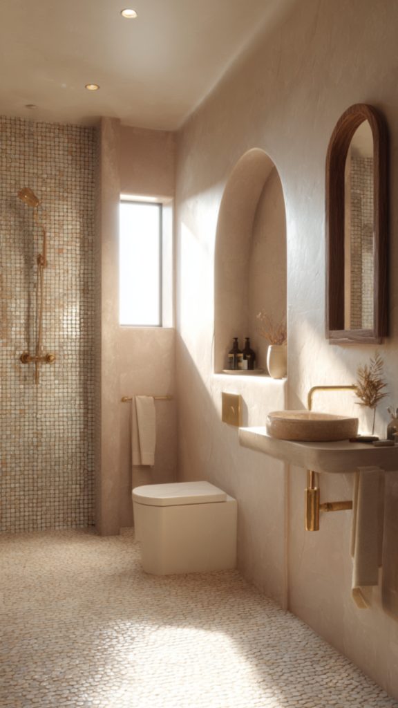 White Moroccan Bathroom