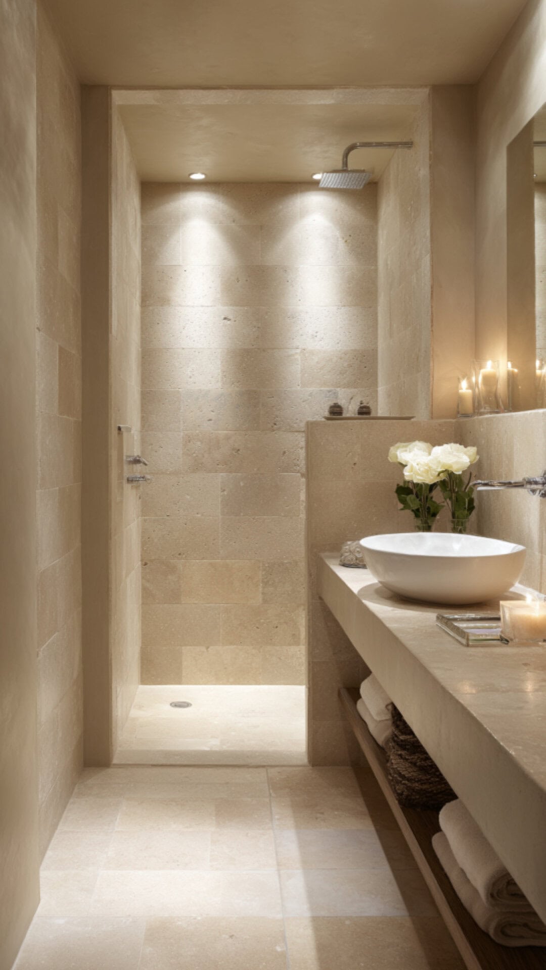 Girly Neutral Bathroom