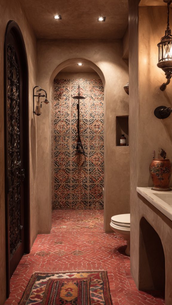 Moroccan Bathroom with Spanish Influence