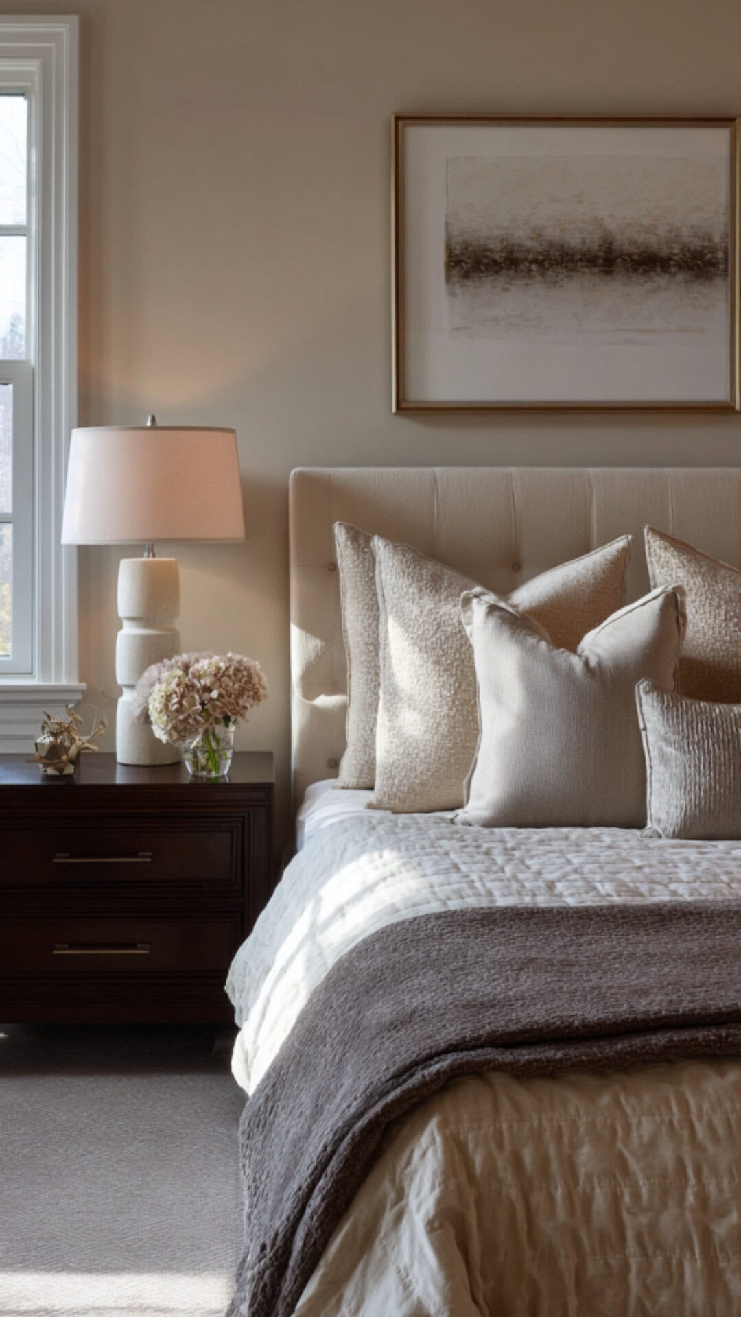 1. Beige Warm Bedroom with Soft Neutrality