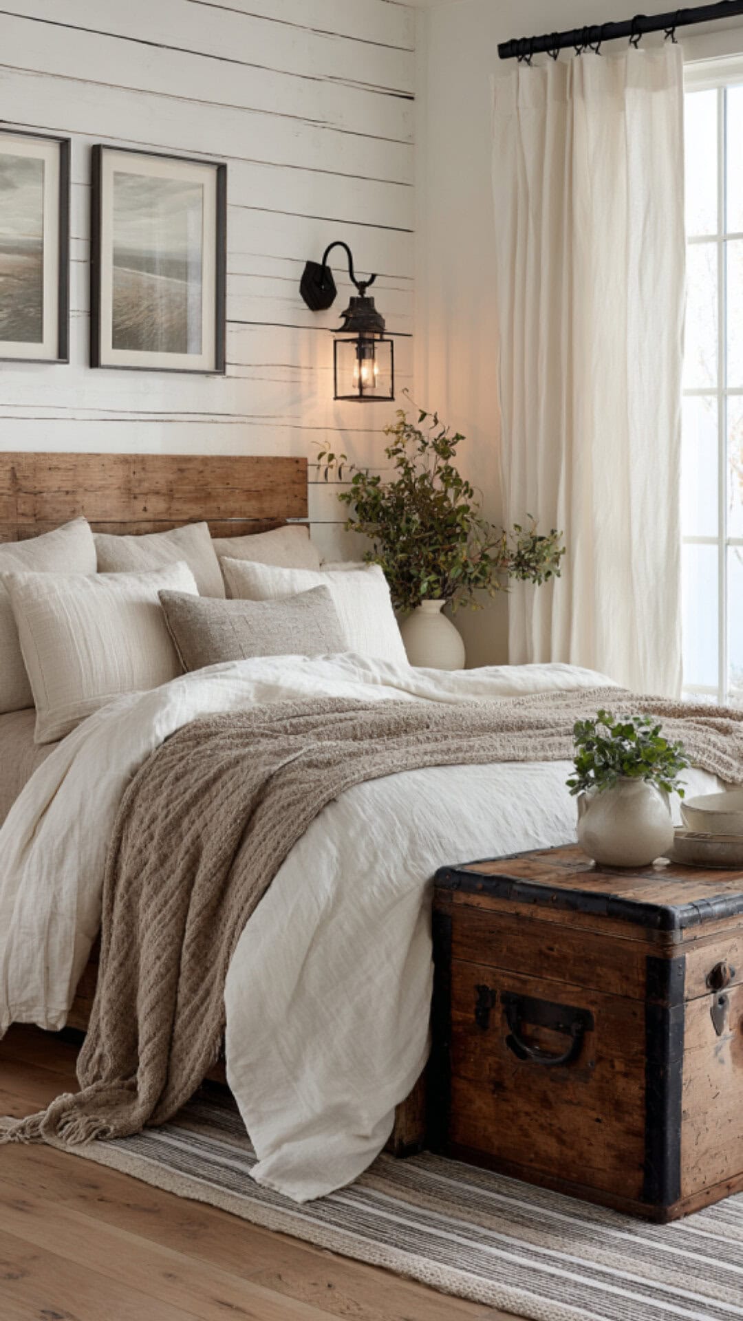 1. Farmhouse Spare Bedroom with Rustic Charm