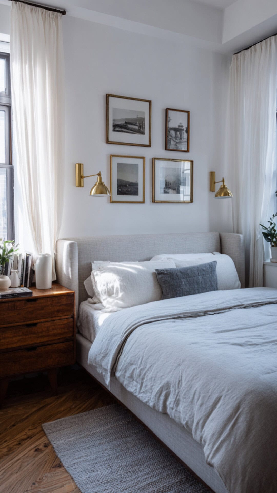 1. Modern Vintage Bedroom with Balanced Style