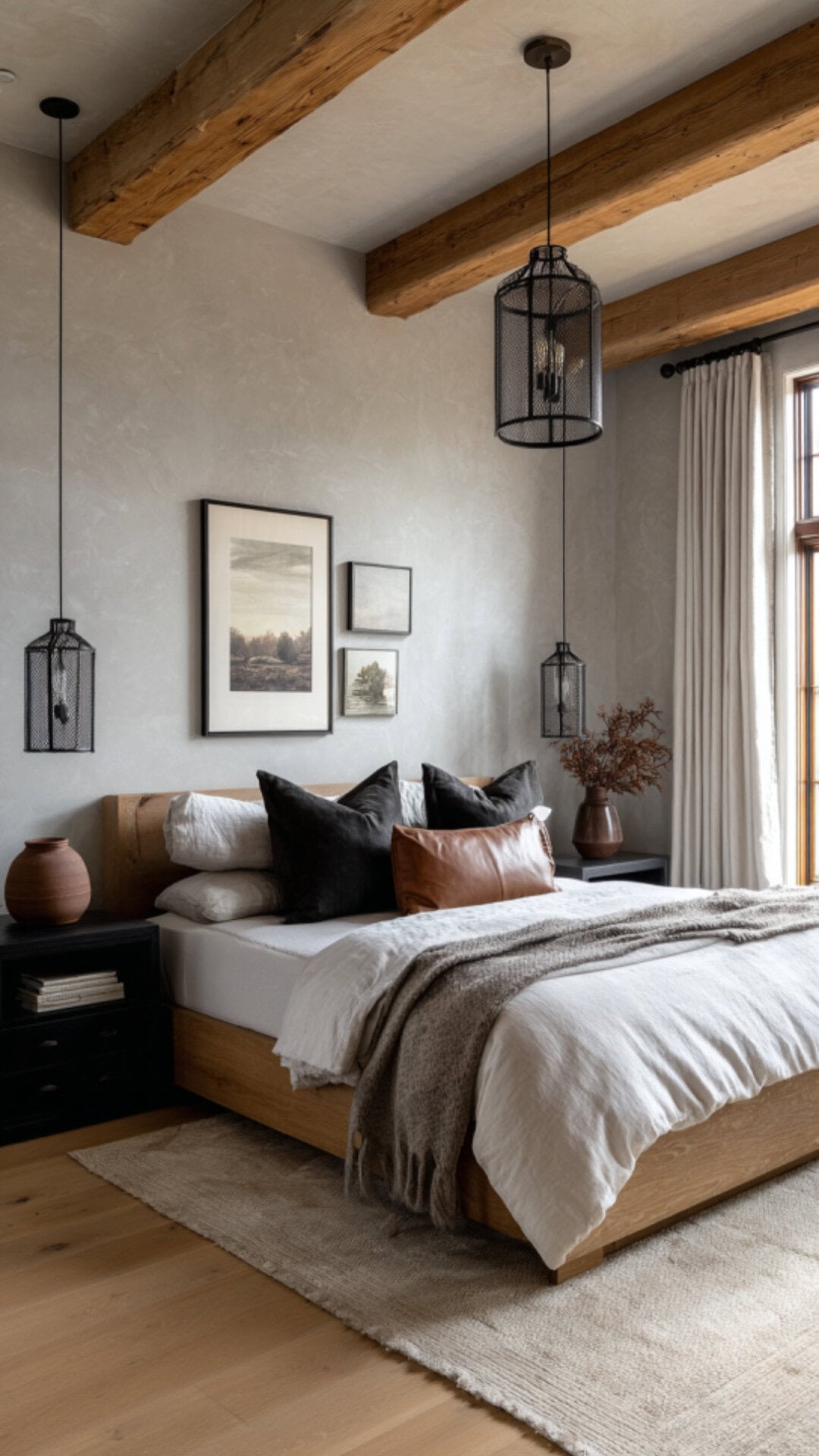 1. Modern Western Bedroom with Clean Lines